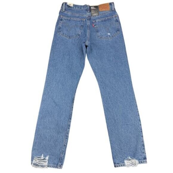 Levi's 501 Premium Straight Leg Jeans in Hits Different Women's Size 24 x 30 - Picture 3 of 10